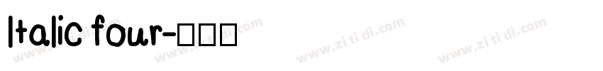 ltalic four字体转换